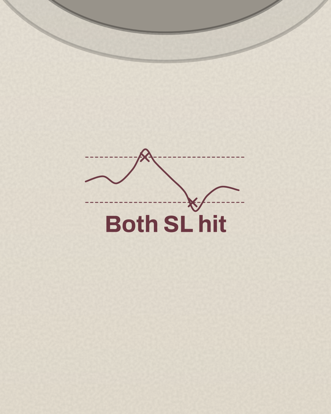 Close-up of the “Both SL hit” print in burgundy on a bone tee